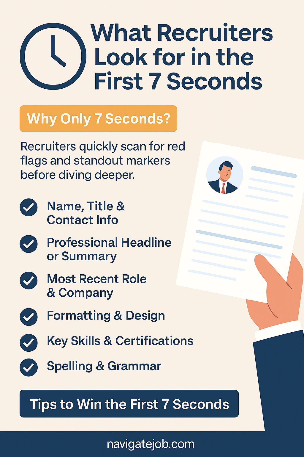 What Recruiters Look For in the First 7 Seconds